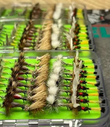 Dry fly patterns close-up