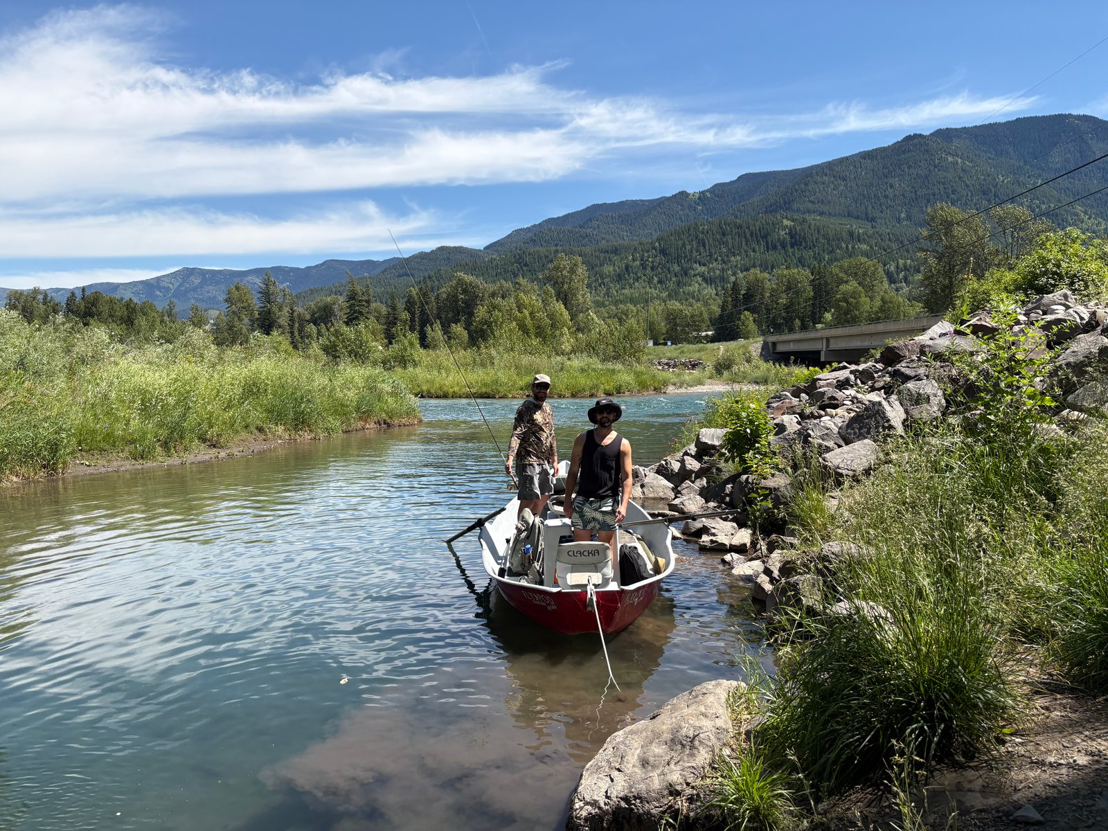 King Trout Outfitters Bow River Float Trip - Professional guides with drift boat in Calgary area